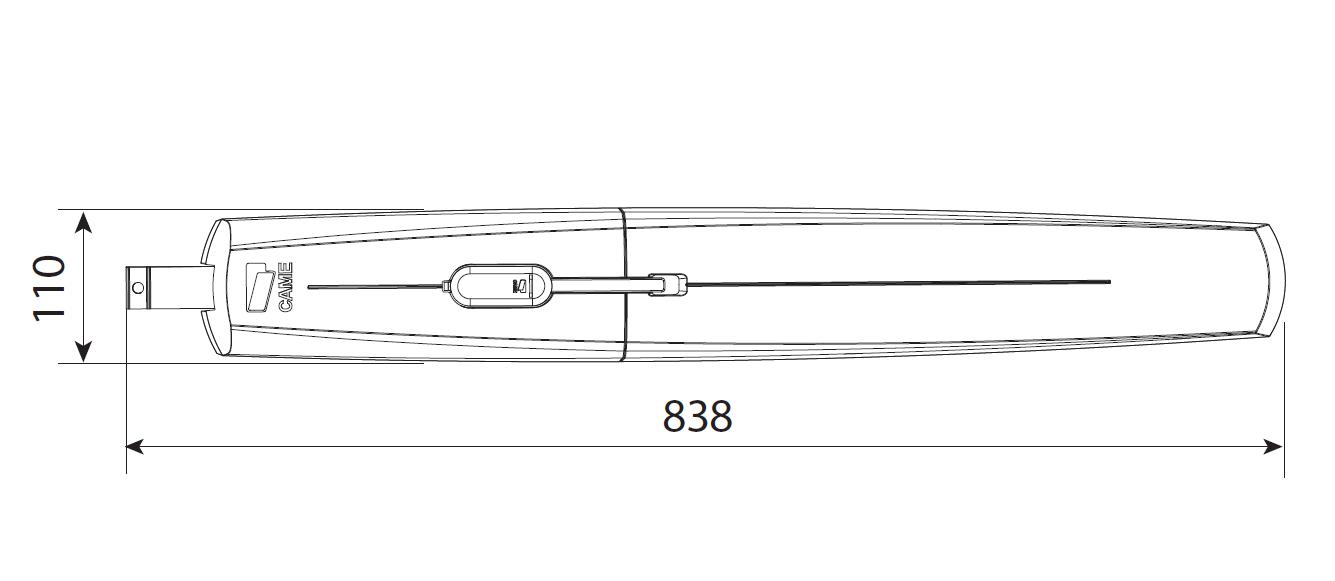 SWN20 Привод 24 В линейный, самоблокирующийся с энкодером (корпус серый)