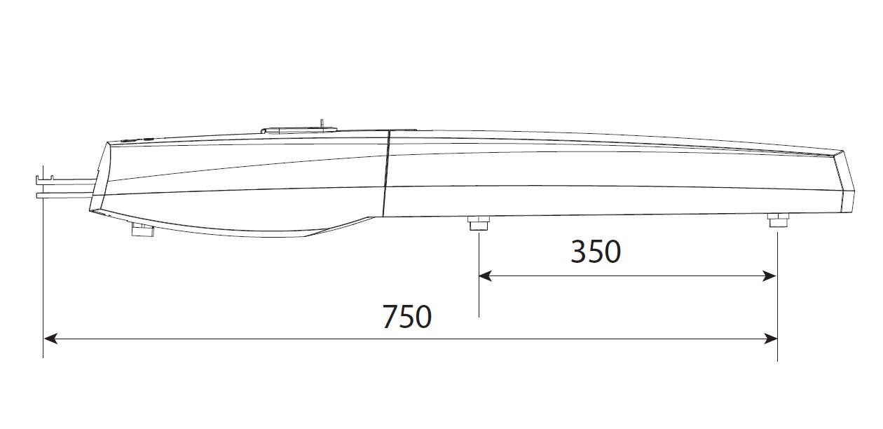 SWN25 Привод 24 В линейный, самоблокирующийся с энкодером (корпус серый)