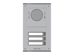 MKITAIP-23 Вызывная IP-аудиопанель MTM с 3 кнопками. 2 модуля, цвет серый