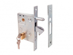  LOCK L Замок-крюк с ключом для откатных ворот без автоматики с ответной частью