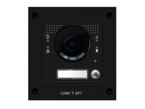 MKITVIP-11V Вызывная вандалозащитная IP-видеопанель MTM VR с 1 кнопкой. 1 модуль, цвет темно-серый
