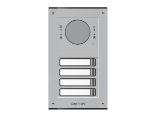 MKITAIP-24 Вызывная IP-аудиопанель MTM с 4 кнопками. 2 модуля, цвет серый