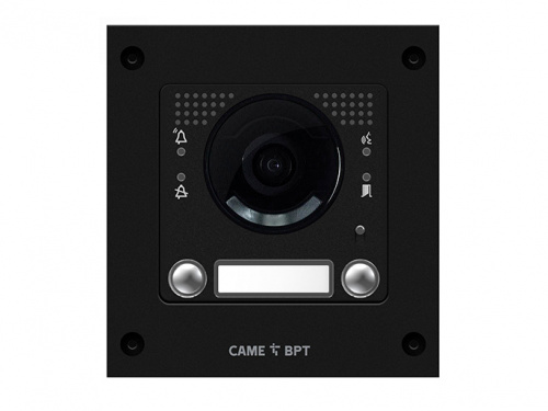 MKITVIP-12V Вызывная вандалозащитная IP-видеопанель MTM VR с 2 кнопками. 1 модуль, цвет темно-серый