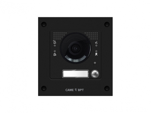 MKITVX1-11V Вызывная вандалозащитная видеопанель MTM VR с 1 кнопкой. 1 модуль, цвет темно-серый