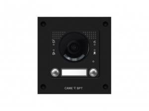 MKITVX1-12V Вызывная вандалозащитная видеопанель MTM VR с 2 кнопками. 1 модуль, цвет темно-серый