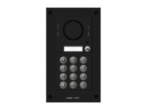 MKITAIP-21KV Вызывная вандалозащитная IP-аудиопанель MTM с 1 кнопкой, кодонаборной клавиатурой, 2 модуля, цвет темно-серый